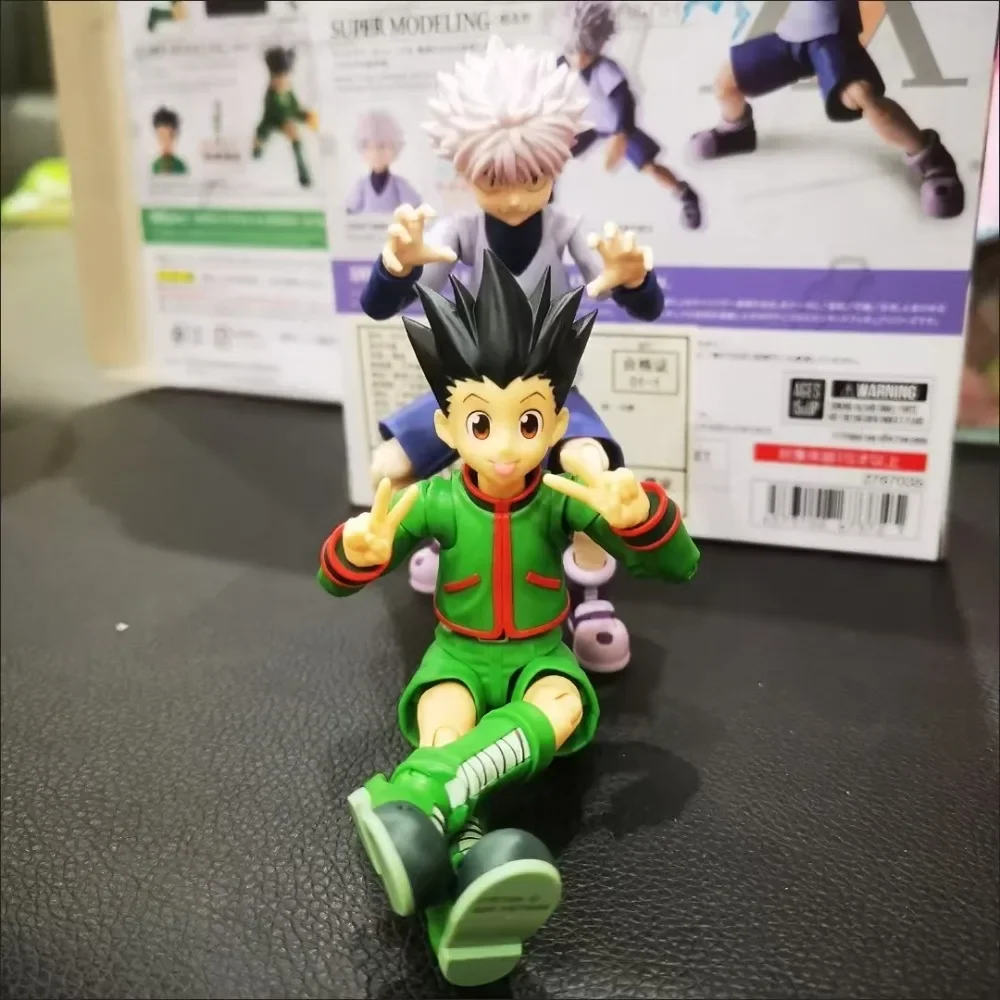 

Bandai Original S.H.Figuarts SHF Hunter Hunter Killua Gon аниме фигурка модель игрушки праздничная коллекция куклы подарки на складе