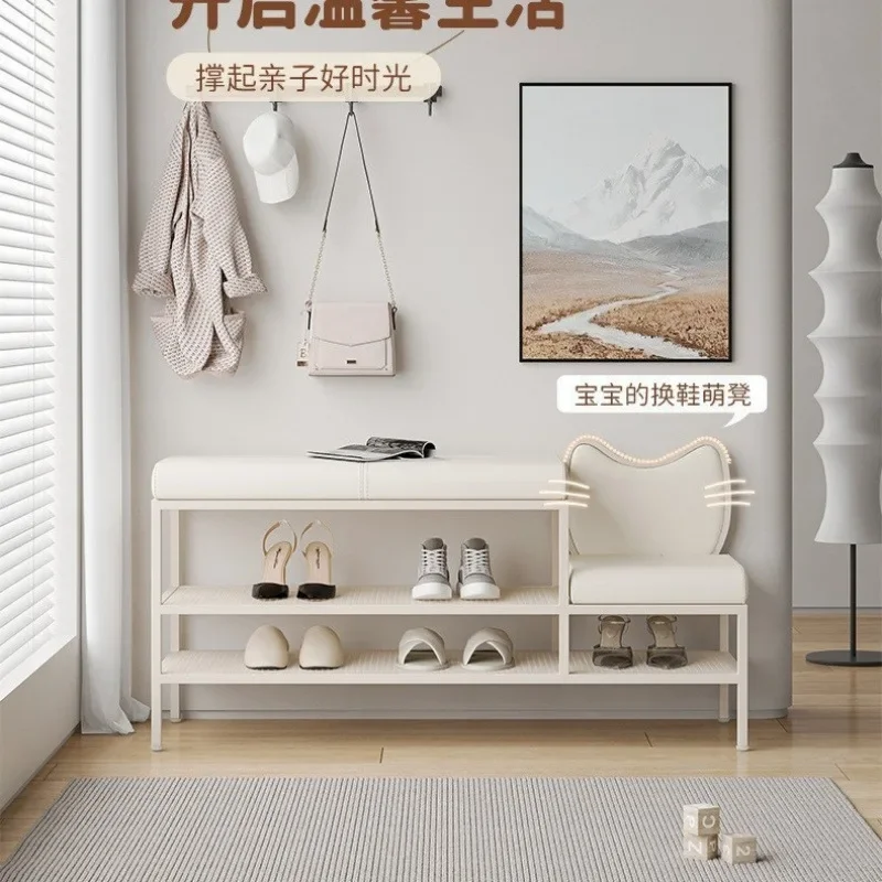 Home shoe change stool