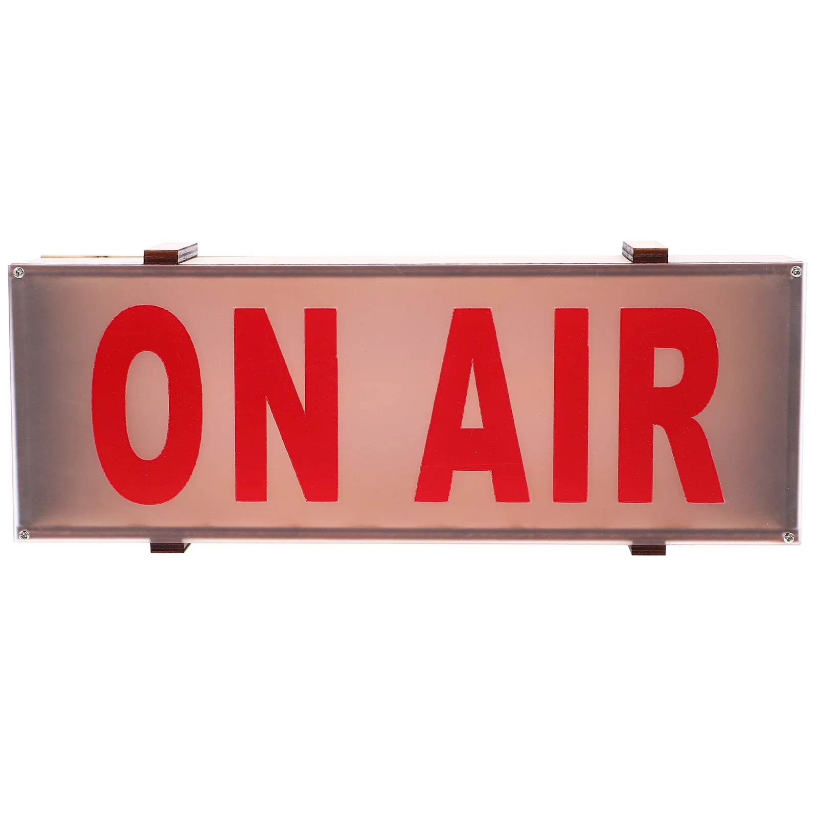 

Solid Wood LED Light Box Night Office Decor Recording Sign Warm Glow No Glare Eye Protection Stylish Design