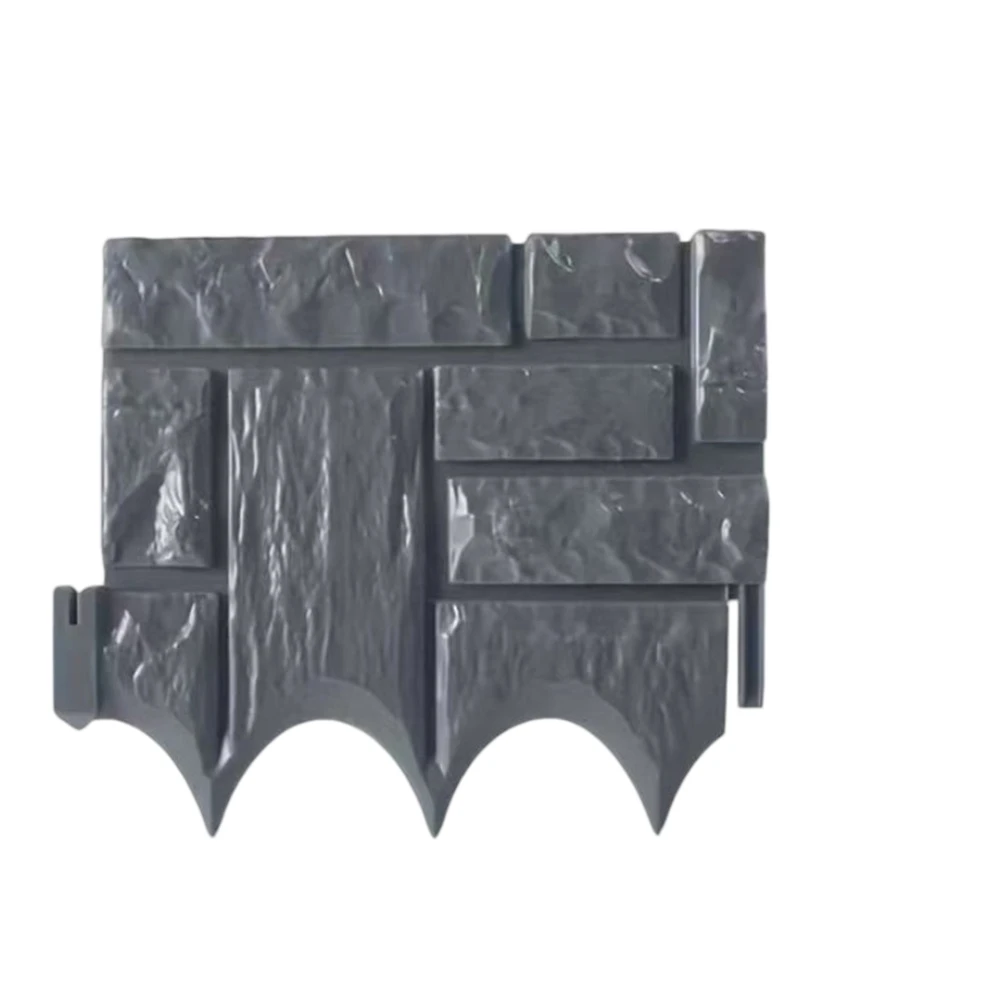 Brick Effect Plastic Garden Edging Border Lawn Flower Landscape Edge 26x21.5cm  Flower Bed Edging Plastic Garden Fence Edging