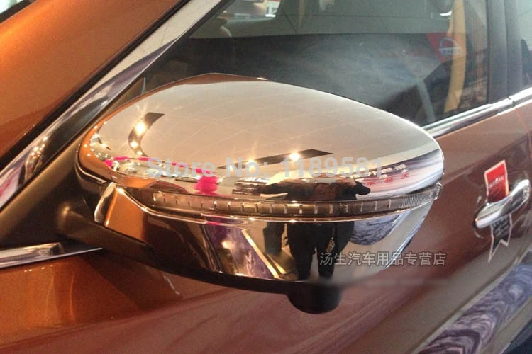 

For Nissan X-Trail Rogue 2014 2015 2016 ABS Chrome Side Mirror Cover Trim new Car Accessories Stickers