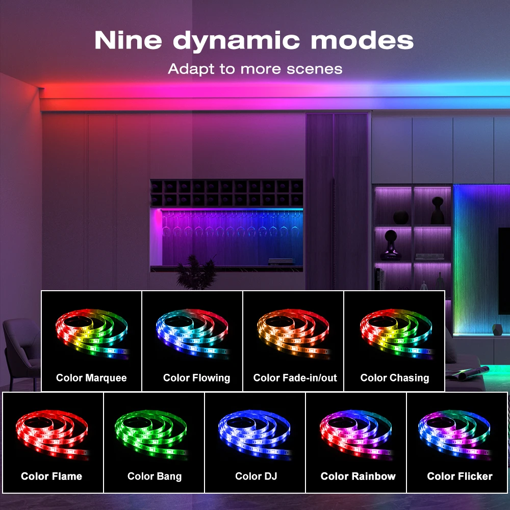 Gledopto – contrôleur de bande IC RGB numérique RF, contrôle de lumière Flexible adressable, effet d\'éclairage dynamique, pour WS2811 WS2812 LED