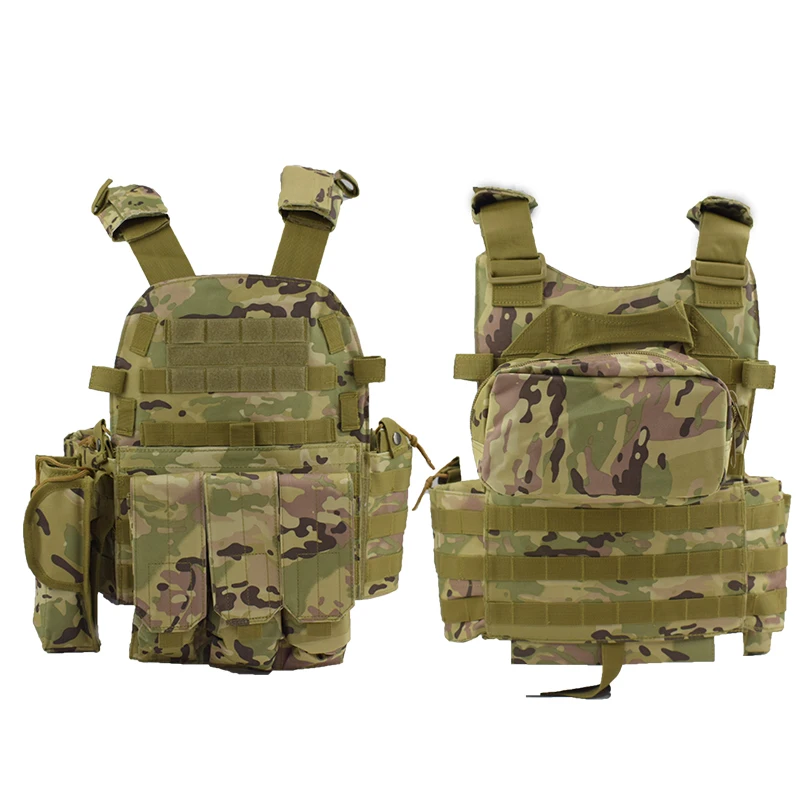 6094 Hunting Tactical Body Armor Molle Plate Carrier Vest Outdoor Shooting Game Paintball Airsoft Protective Vest