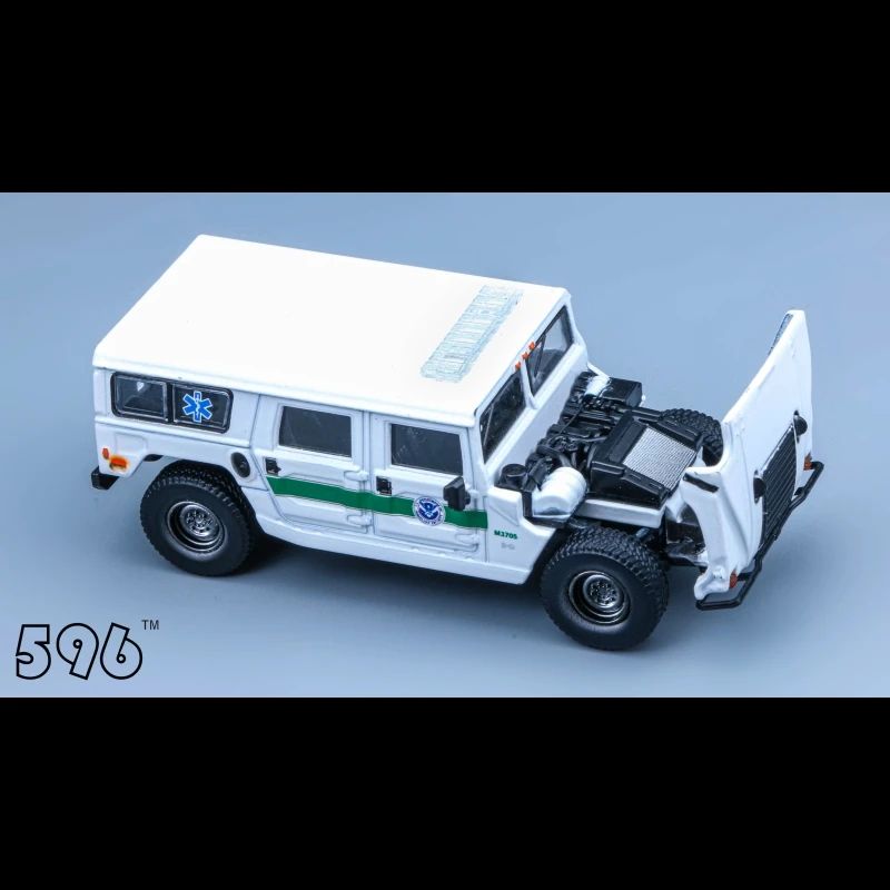 596 Model 1:64 Hummer H1 police car Diecast Model Car Kids Toys Gift