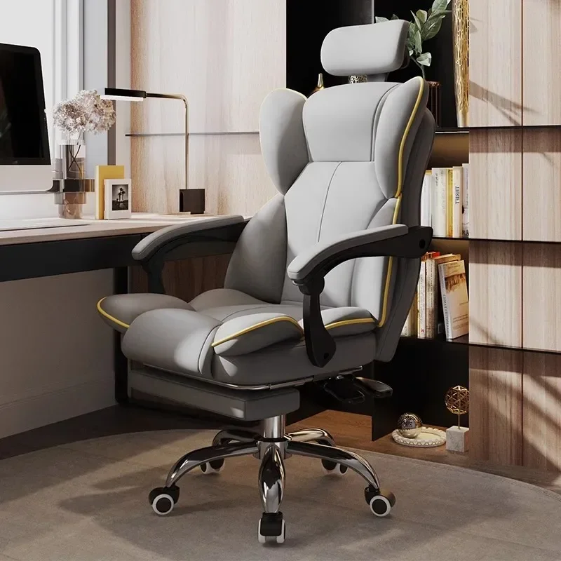 

Nordic Gaming Gaming Chairs Stretch Leather Modern Relaxing Recliner Person Comfortable Adult Rocking Chair Home Furniture