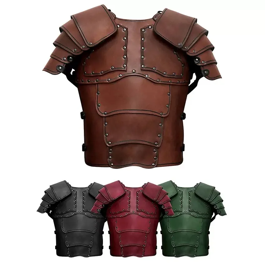 Medieval Viking Knight Pirate Body Shoulder Armor Set Roman Warrior Cosplay Costume Larp Outfit Pauldrons Steampunk Vest Armor