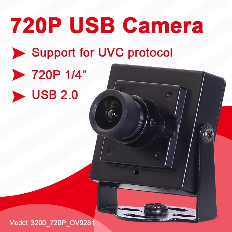 In stock New HD 120fps 210fps USB Industrial Vision Android Mini Camera OV9281 4mm 60degree Global Shutter 120fps 210fps Mini Ca