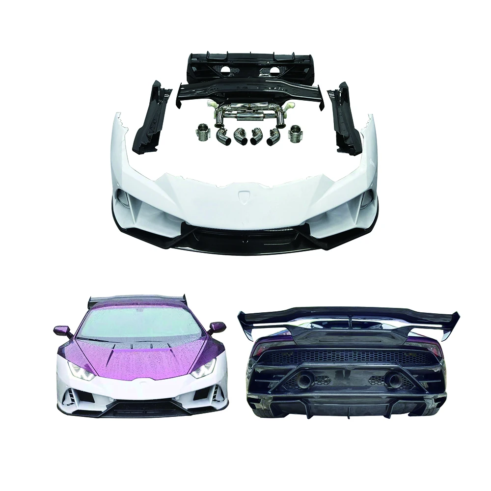 High-end Body Kit CustomizationFor Huracan LP580 LP610 Upgrade Body Kit EVO Spyder Style Carbon Fiber Bumper Exhaust Spoiler Ful