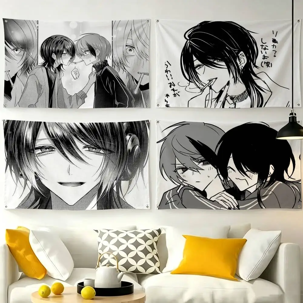 a-Anime K-Kasurich  Flags for Bedrooms Home Decor Items Outdoor Decors Garage Decoration Flaga