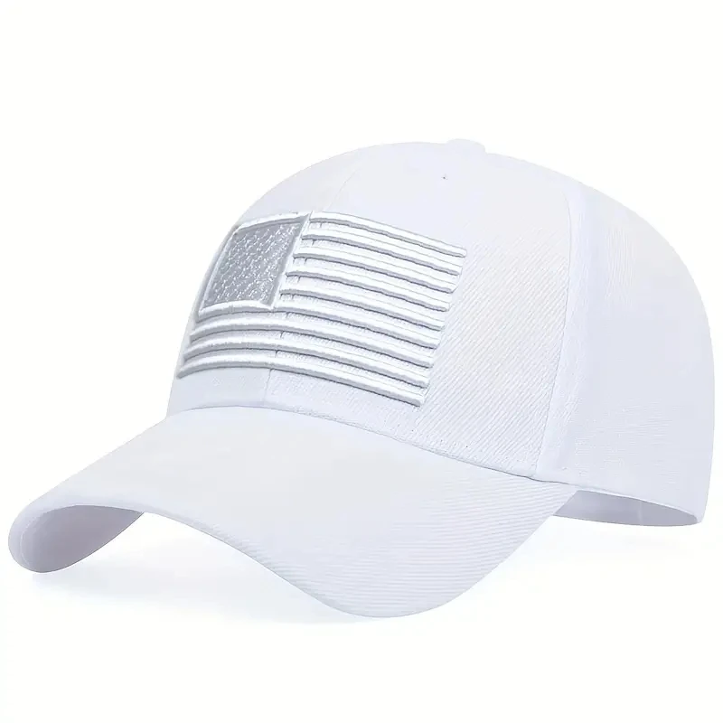 Unisex-Baseballmützen mit amerikanischer Flagge, Stickerei, für Frühling und Herbst, verstellbare Freizeithüte für den Außenbereich, Hip-Hop-Hut, Sonnenschutzhut – Detail 6