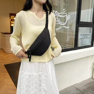 Nylon Messenger Bags Nylon Cross body Chest Bag Dumpling Bag for Women Nylon Crossbody Bag Half Moon Armpit Bag Shoulder Bags