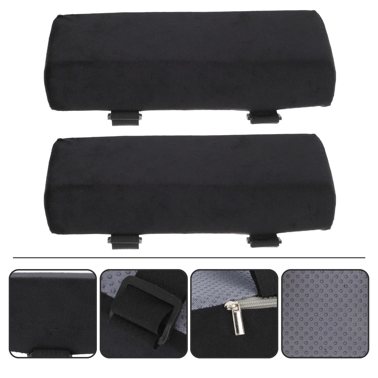 

Ergonomic Armrest Heightening Pad Office Chair Sponge Velvet Non Slip Bottom Sturdy Cushion Long Sitting Rest