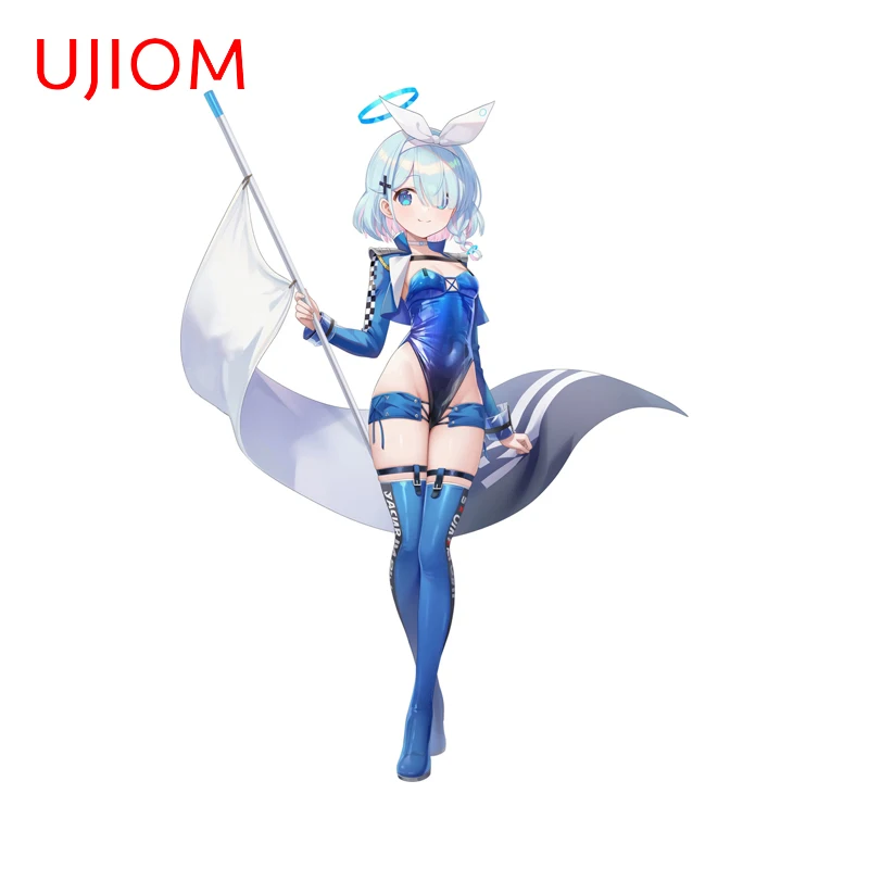 UJIOM سباق الفتيات الأزرق الأرشيف ملصقات جدار Hayase Yuuka Saiba Momoi لطيف جذع خدش ملصق مائي بسيط الحمام ديكور #4