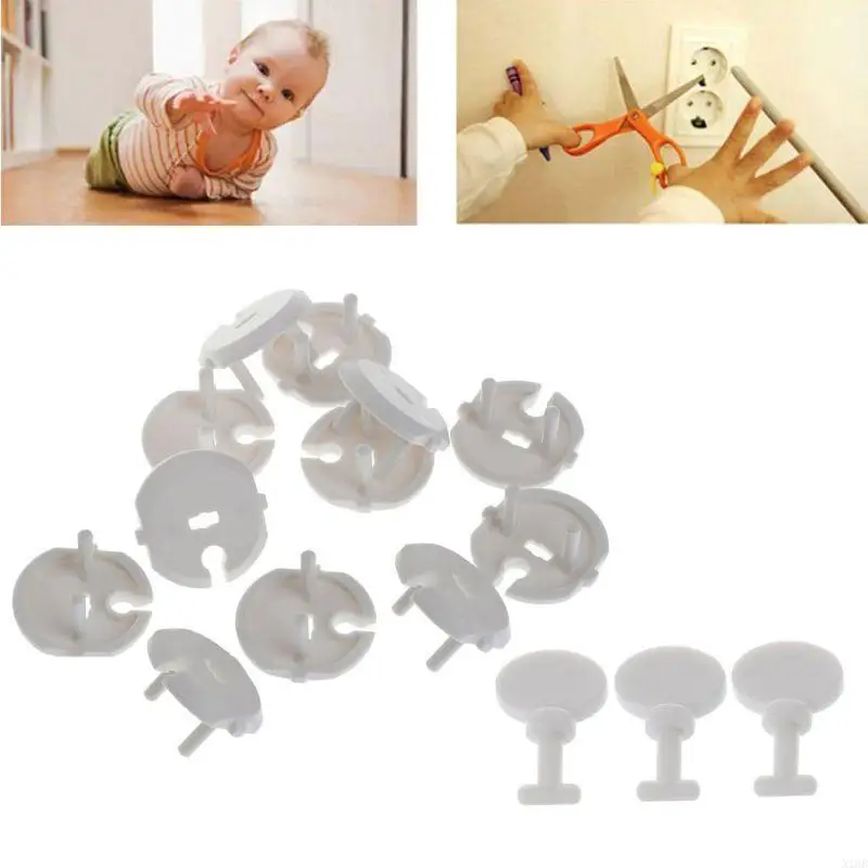 

Outlet Covers 12-Pack White Child Proof Electrical Protector Outlet Plug Covers