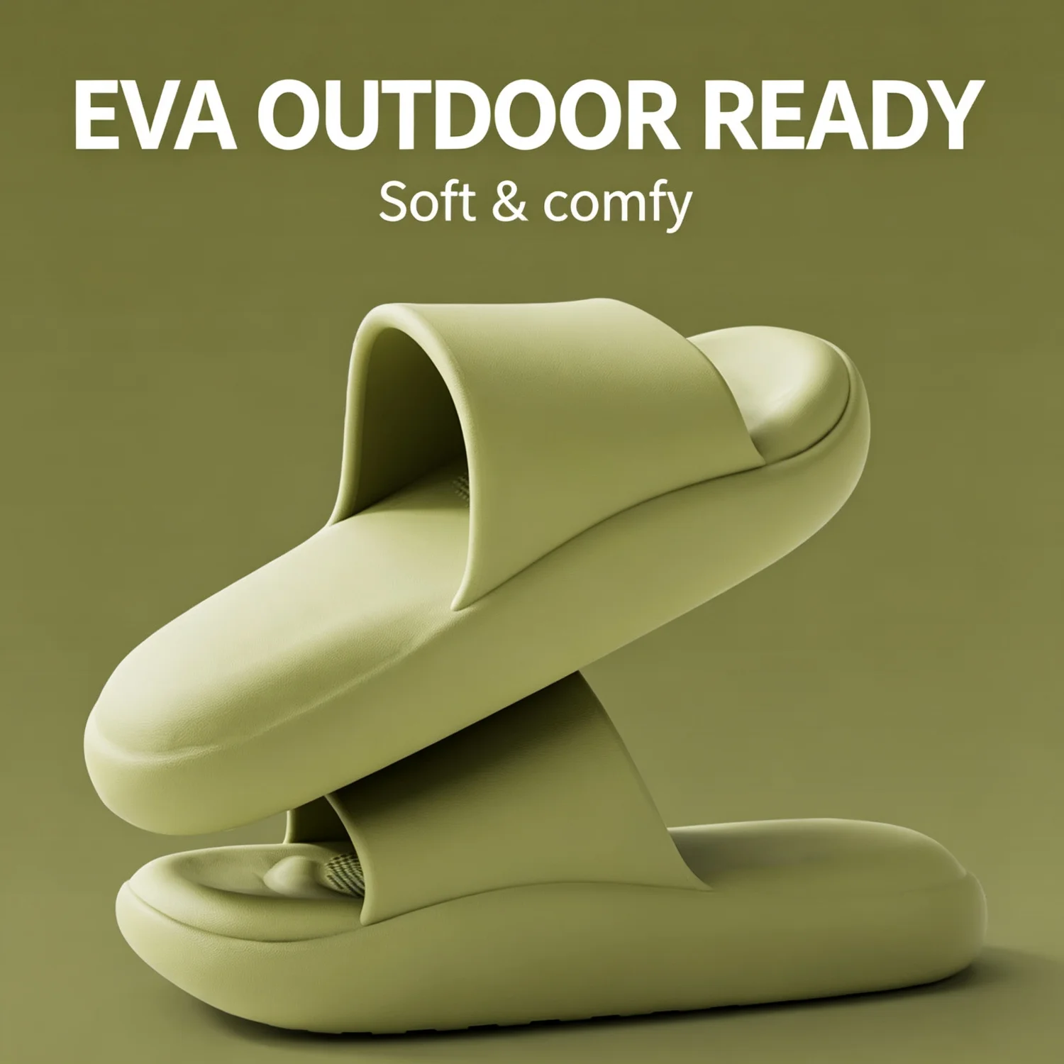 EVA-Hausschuhe für Damen und Herren, ideal für den Außenbereich, weich, bequem, mit dicker Sohle, rutschfest, für den Innenbereich, Badezimmer, als Paar. – Detail 6