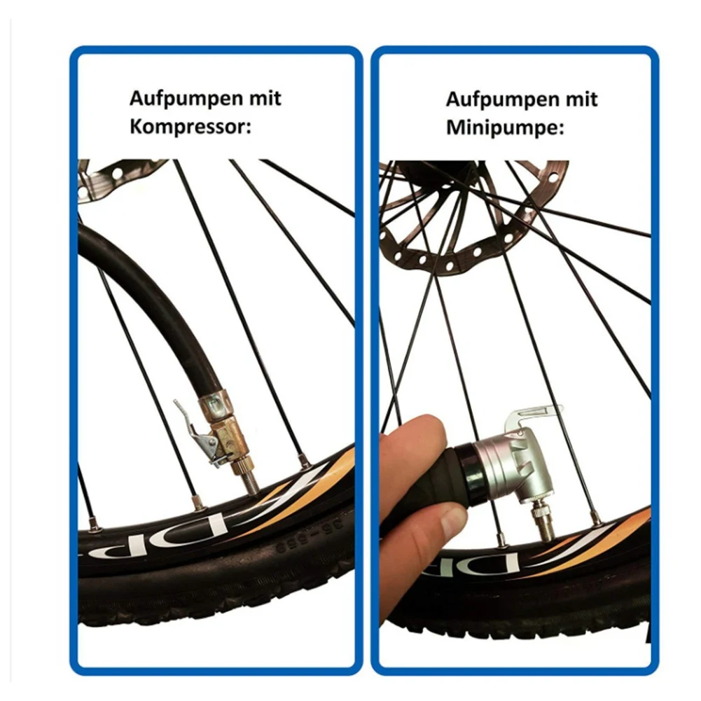 4Pcs Bicycle Valve Adapter Sv Av Dv Bicycle Pump Ball Pump Needle