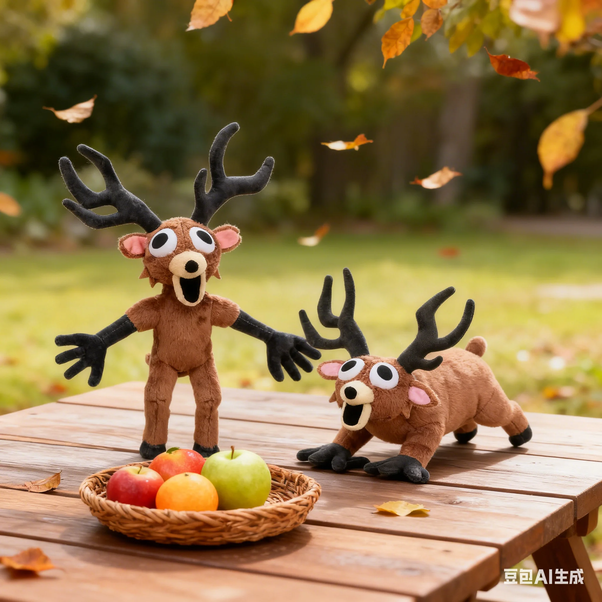 NUOVO 99 notti nella foresta peluche mostro cervo cartone animato Milu cervo farcito gioco periferiche morbido cuscino Halloween giocattolo fan regali