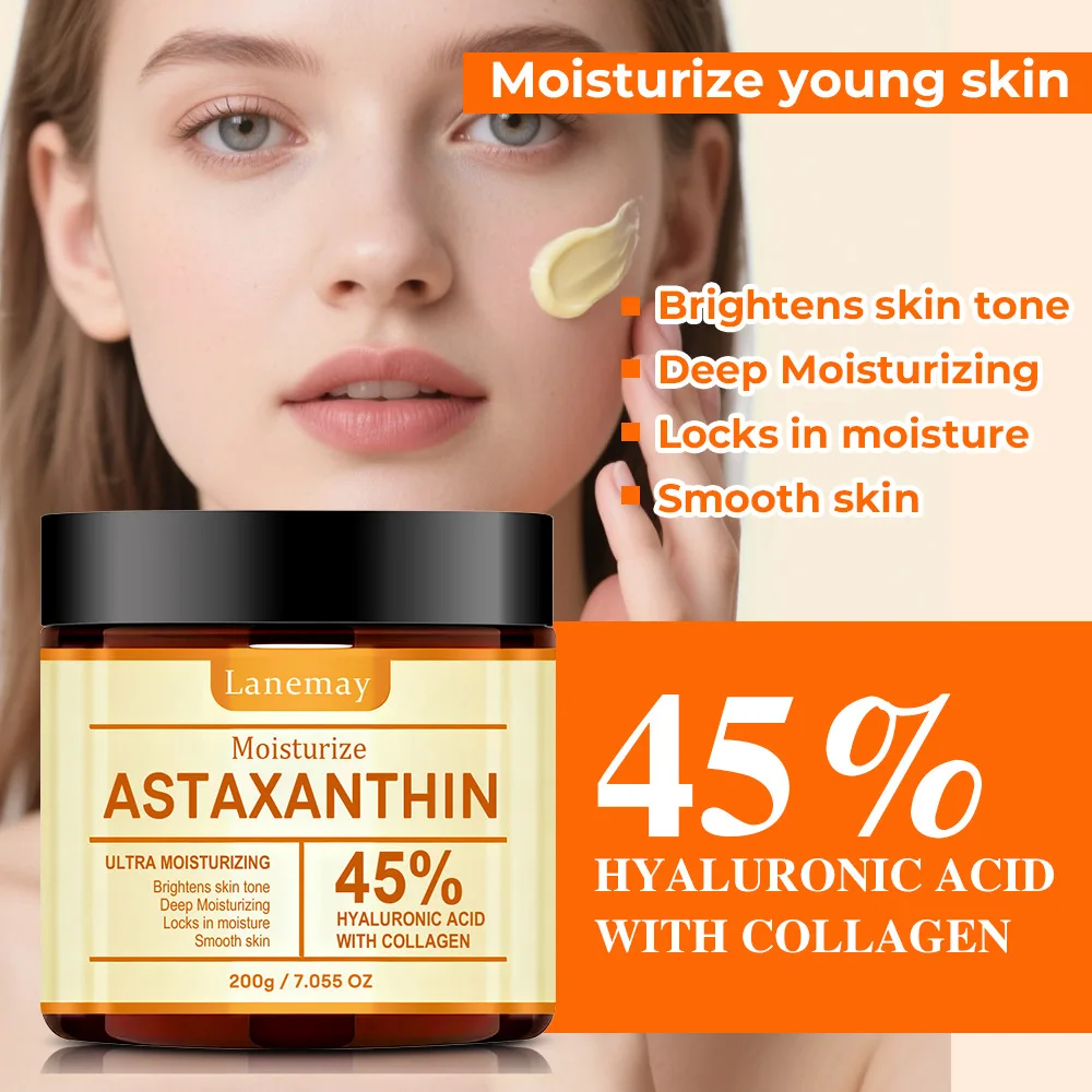 أستازانتين اشراق كريم وجه مضاد للأكسدة هيدرات ترطيب تتلاشى الخطوط الدقيقة تغذي البشرة الناعمة الحساسة مستحضرات التجميل الكورية