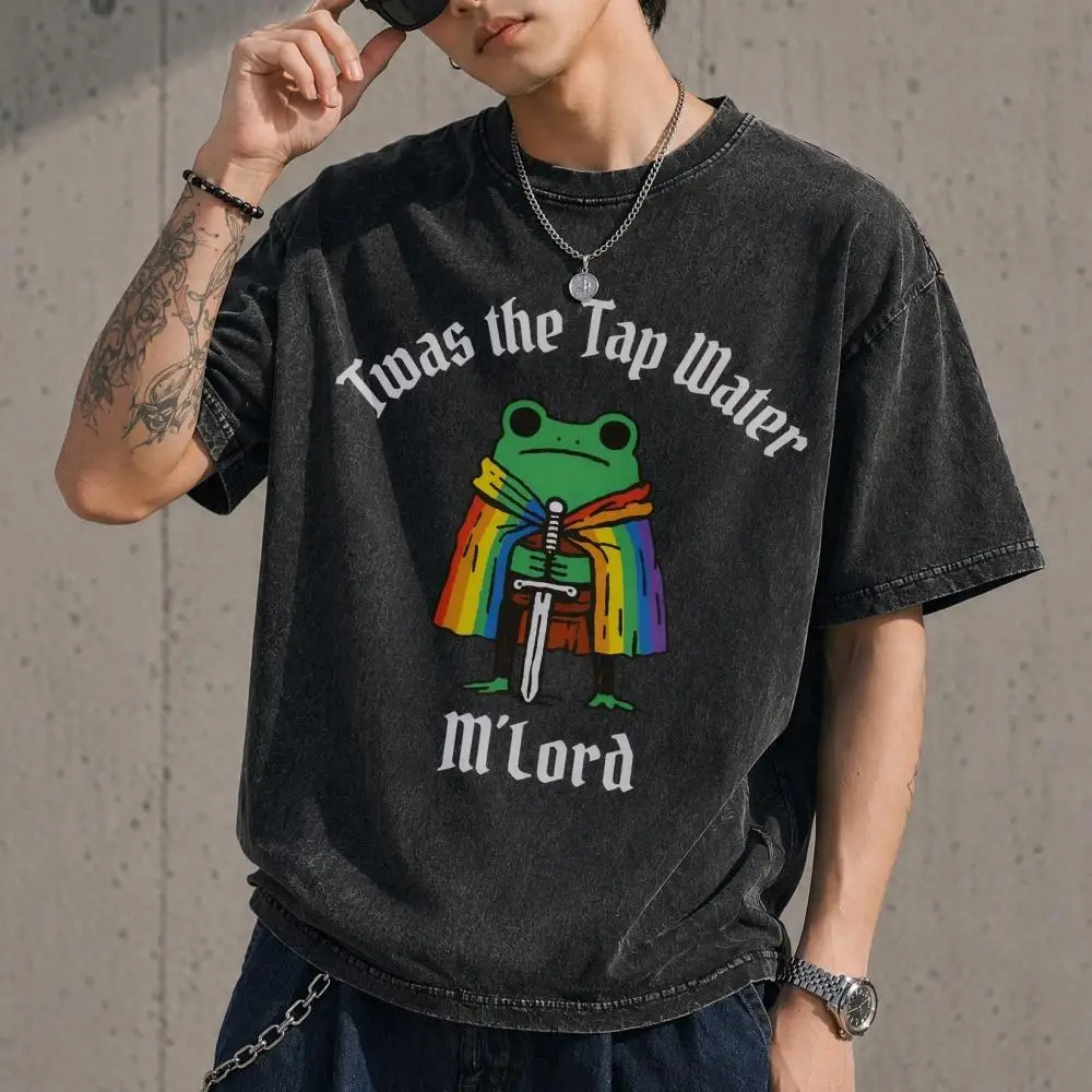 Twas the Tap Water Funny Frog LGBTQ Pride Shirt, LGBTQ Support T-Shirt, Pride Frog Sweatshirt, Trans Rights Liberal