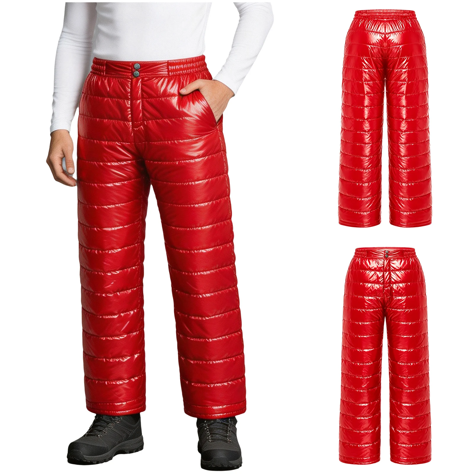 Winter Clothing Needs - Waterdichte, warme, gewatteerde broek voor heren,