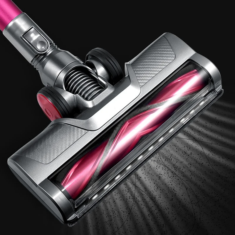 مكنسة كهربائية جديدة قوية للرطب والجاف للمنزل 15kPa مكنسة كهربائية LED إضاءة السجاد مكنسة كهربائية أرضية مع ممسحة