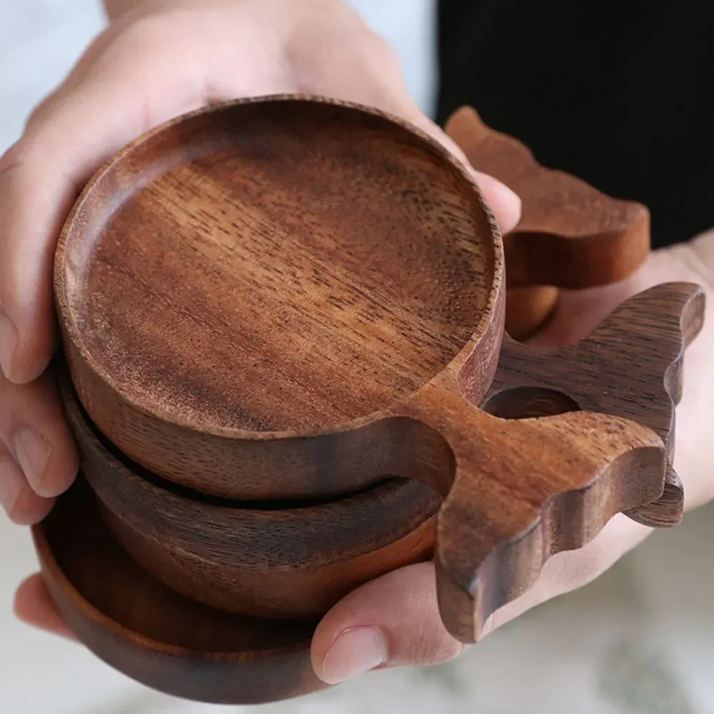 1/2/4/6pcs Wooden Fish-shaped Tray Condiment Tray Dessert Snacks Candy Tray Home Desktop Decoration Tray Kitchen Accessories