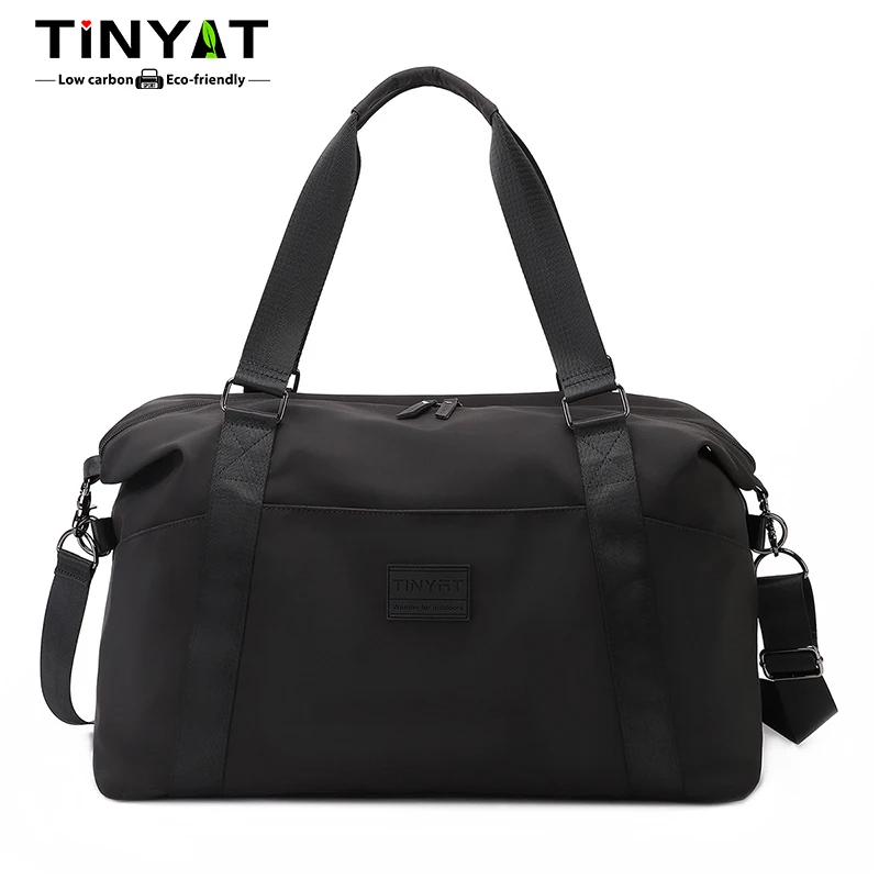 

TINYAT Men's Multi Color Handbag Large Capacity Fashion Travel Bag Luggage Bag for Outdoor Travel and Gym Workouts