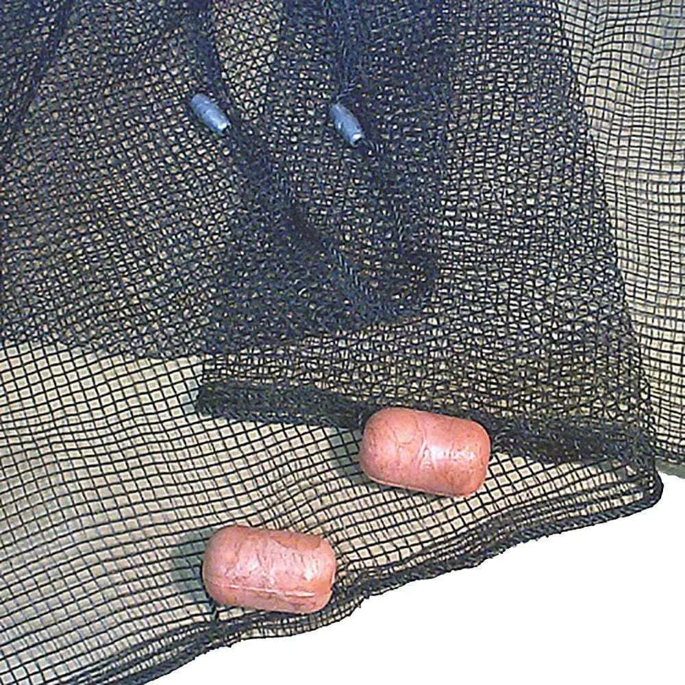 

High-Performance Seine Net with Quick-Dry Poly Mesh, Camouflage Black, Durable Floats for Uniform Spread