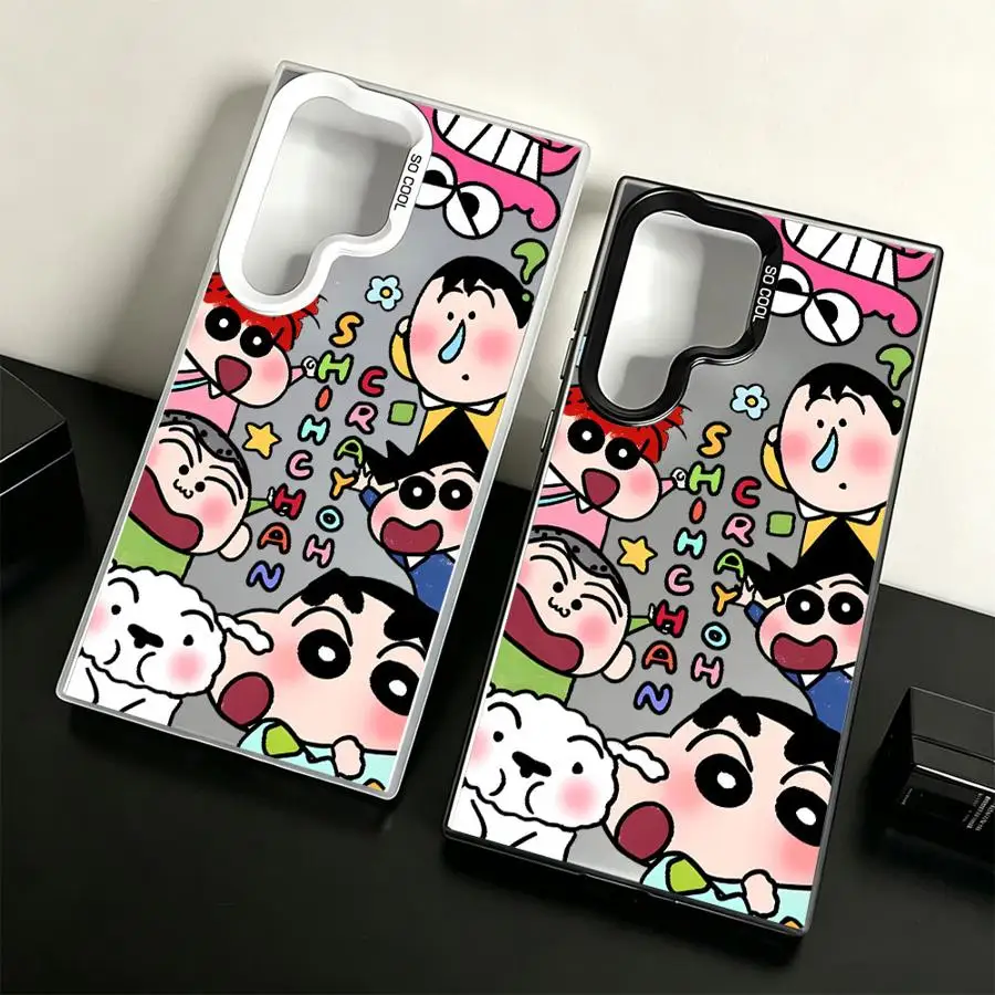 C-Crayon S-Shinchans Partner Phone Cover Case for Samsung Galaxy S26 S22 S25 Edge S23 Ultra S21 S23 S20 Plus S24 FE Note 20