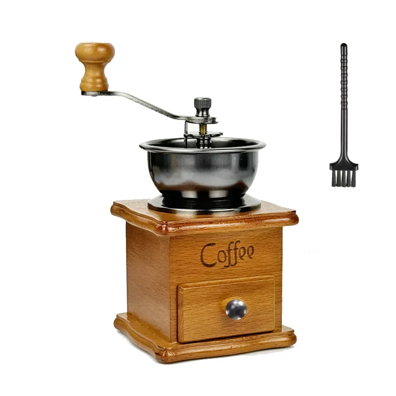 豆コーヒー豆ハンドグラインダー家庭用手動豆レトロログ