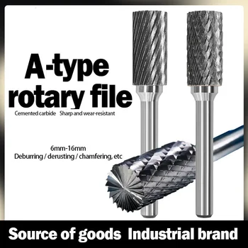 JINRUI 텅스텐 강철 그라인딩 헤드 목공 전기 파일 금속 합금 그라인딩 헤드 롱 핸들 하드 로터리 파일 나선형 파일