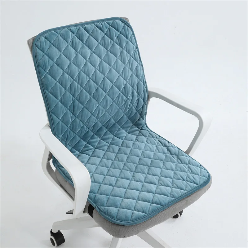 Electric Heated Seat Backrest Cushion 45x90cm Office Chair Heating Mat Smart Timer Winter Warming Integrated Pad Home ﻿Blanket