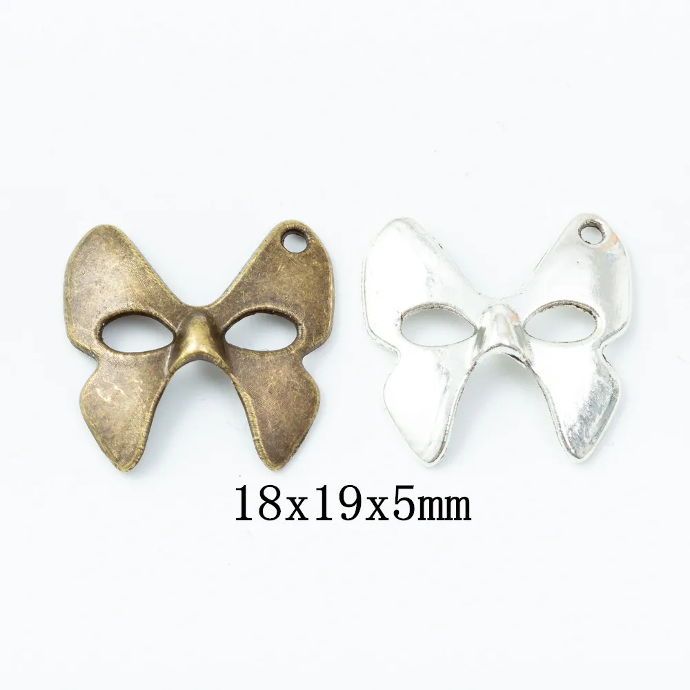 

60pieces (Mask) vintage zinc alloy charm metal pendant DIY jewelry discovery making accessories 1606