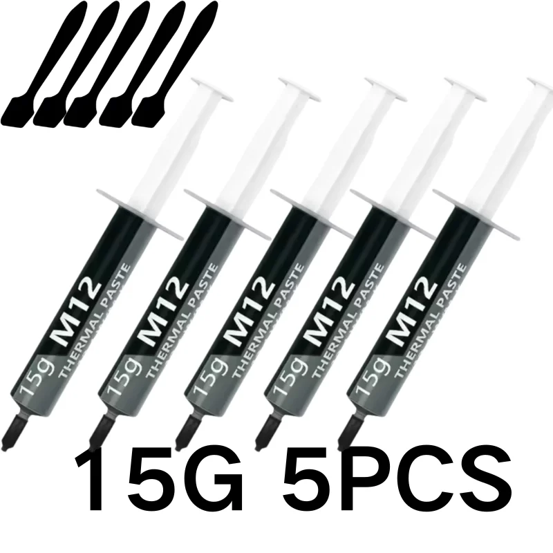Koelpasta Thermisch geleidend vetpasta 12,4 W/MK 1/4/8/15/30g voor game-pc PS5 CPU GPU-koeling