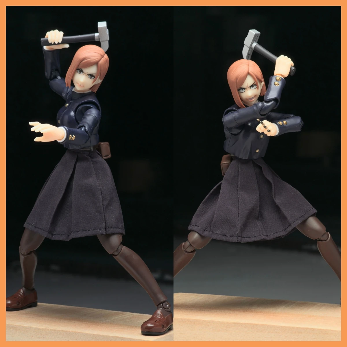 

1/12 весы, классический персонаж аниме, мини-черная, серая короткая юбка, аксессуар для 6 дюймов shf Kugisaki Nobara, экшн-фигурка, тело