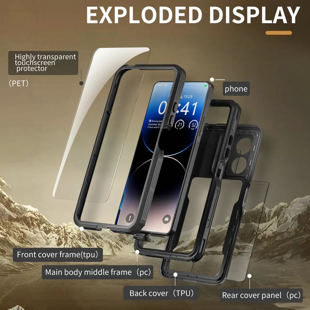 For Redmi Note 13 Pro 12 IP68 Waterproof Case 360 Protect Xiaomi Redmi Note 12 Pro Shockproof Diving Phone Cover funda Note13 5G