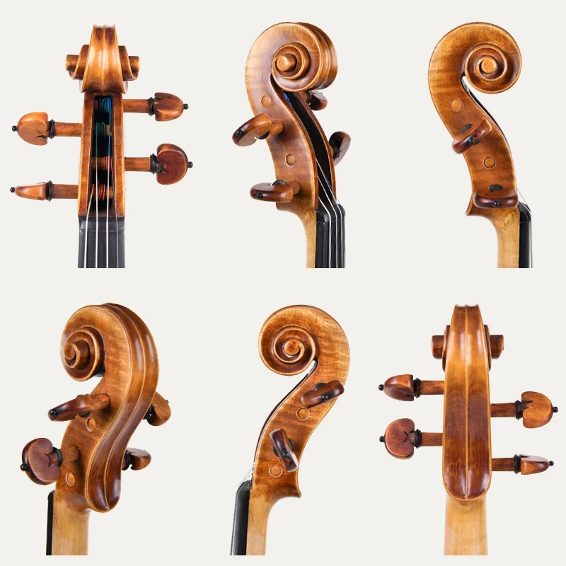 Hand-made Violin Natural Tiger Stripe high-grade performance adult Solo Violin