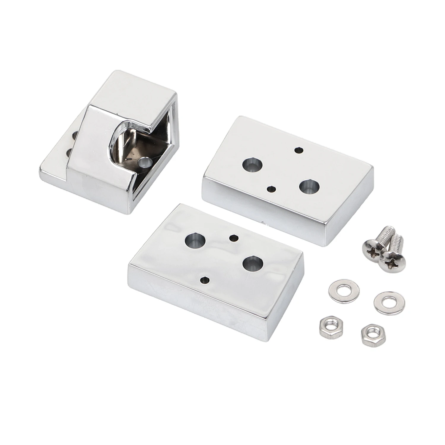 Motorcycle Chrome Trunk Latch Spacers Lid Catch For Harley Touring Electra Glide FLHTC FLHTCU FLHTK FLHT Road King FLHR 80-13