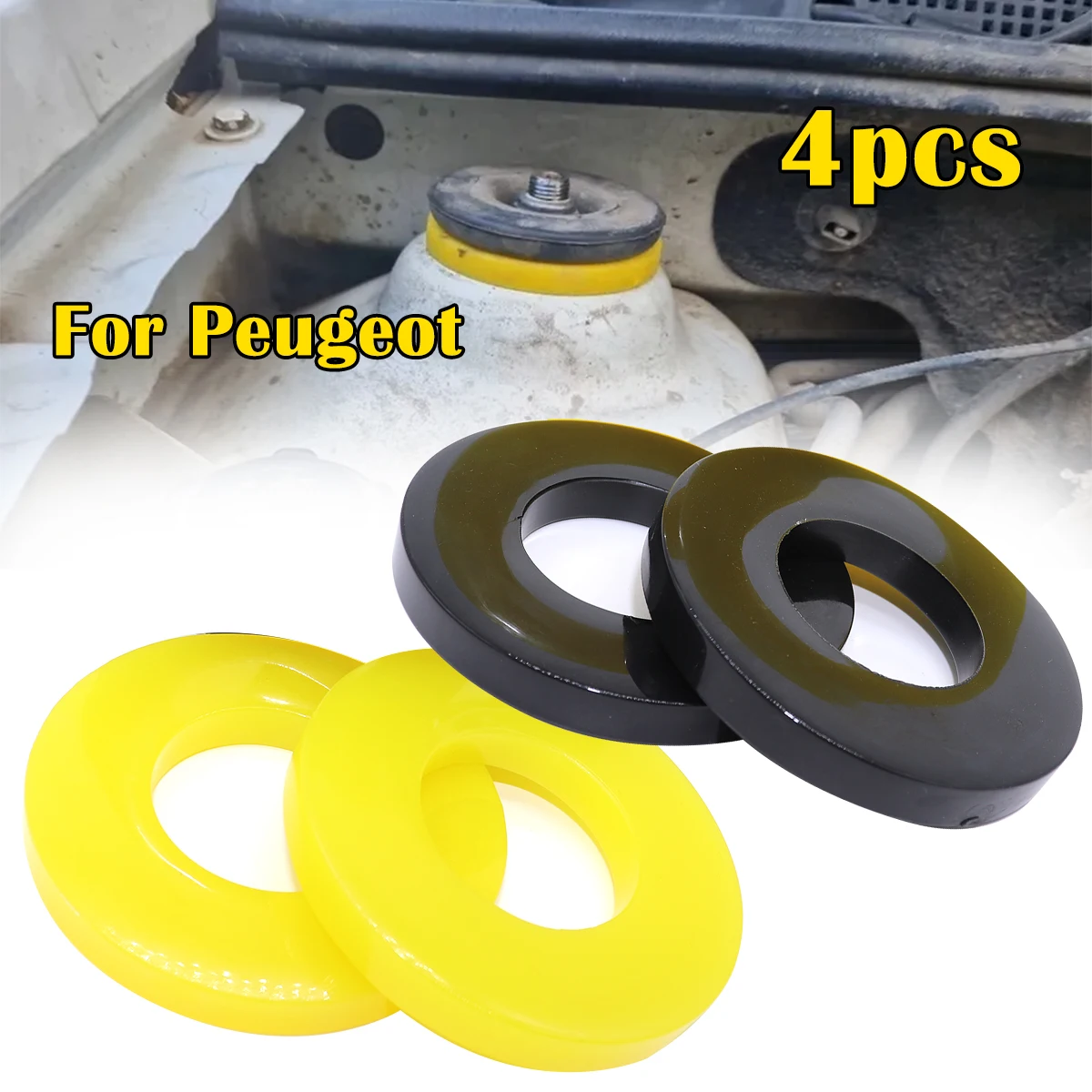

4pc Car Front Strut Top Mount Tower Suspension Shock-Absorbing Pad For Peugeot 107 207 208 308 3008 5008 Expert 1007 307 Partner