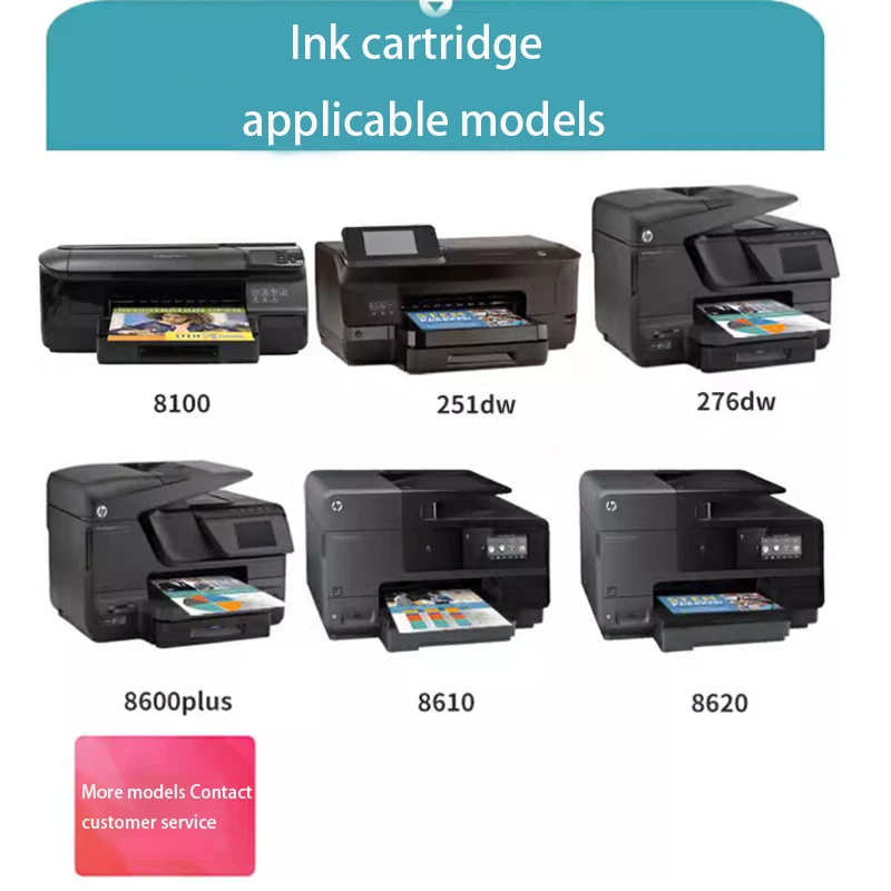 Para HP 950XL 951XL cartucho de tinta para HP Officejet Pro 8100 8600 8610 8620 8630 8640 8660 8615 8625 251dw 276dw impresora 950 tinta