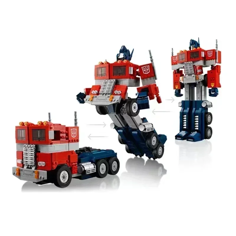 1508PCS Robot Car Toys Optimus Prime Building Blocks 10302 Truck Transformationed Autobot Deformation Movies Gift For Children