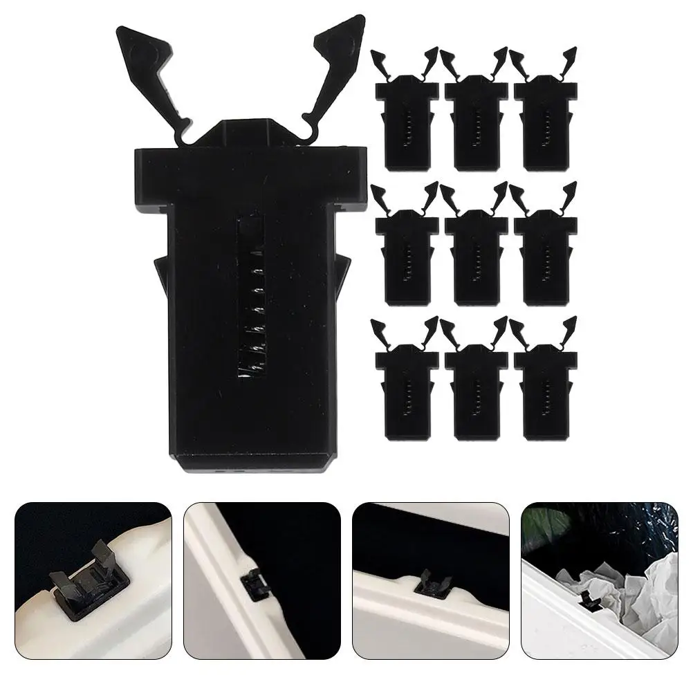  10 Pcs Pressure Clamp Garbage Can Trash Lock Replacement Buckles Locks Universal Bin for Plastic