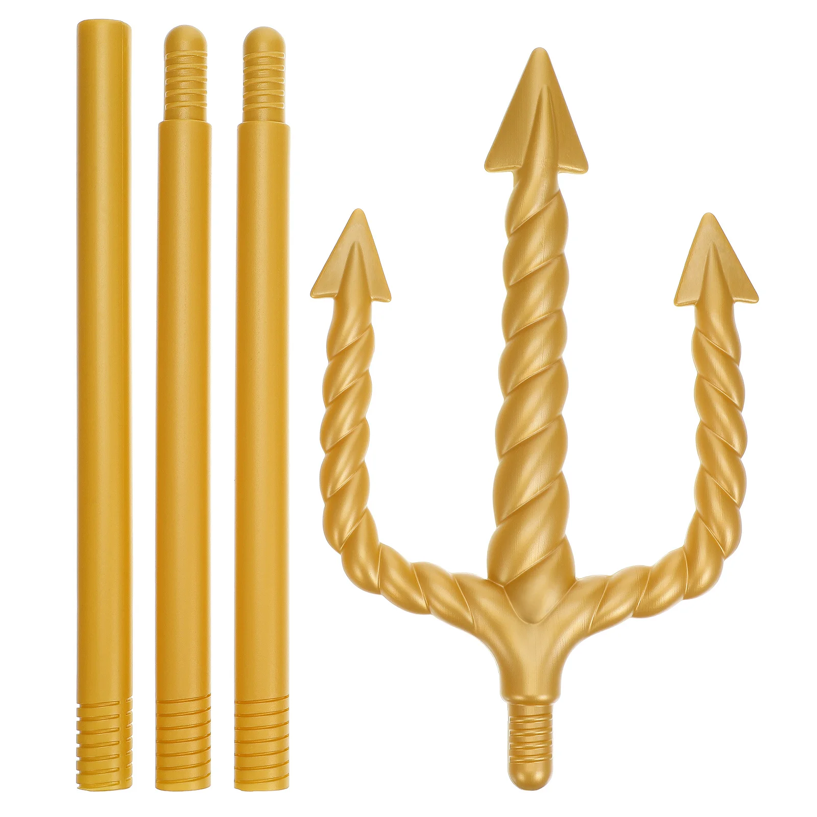 

Golden Trident Props Fork Costume Accessory Halloween Party Decor Plastic Devil Cosplay Demon Supplies