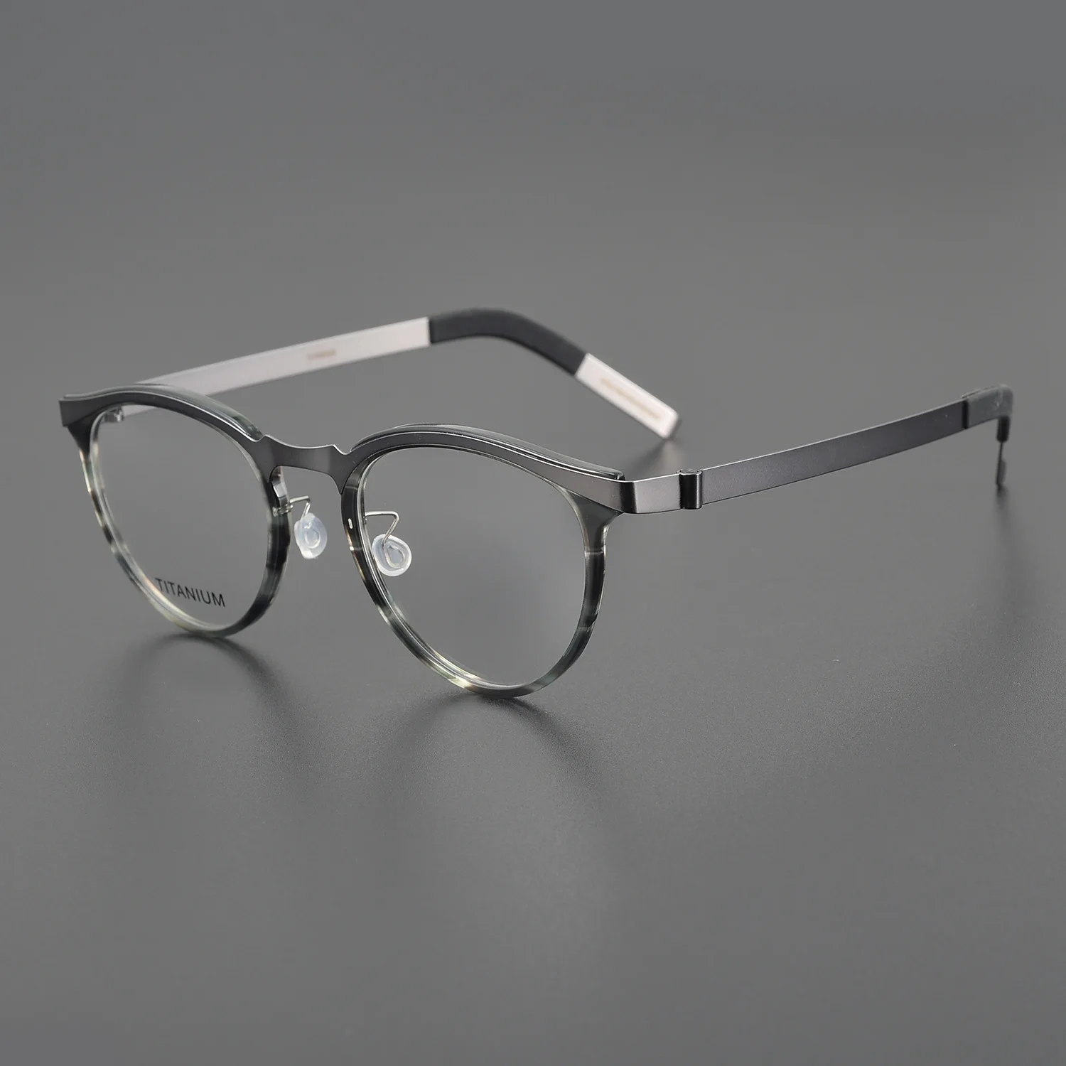 

2025 New Top-tier Designer Handcrafted Ultra-Light Retro Pure Titanium Screwless Men Women Eyeglass Support Prescription Lenses