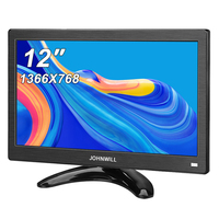 12 Inch PC Monitor 1366X768 Lcd Display for Desktop Gaming monitor Computer Screen Flat Panel HDMI VGA 10.1″ Portable monitor