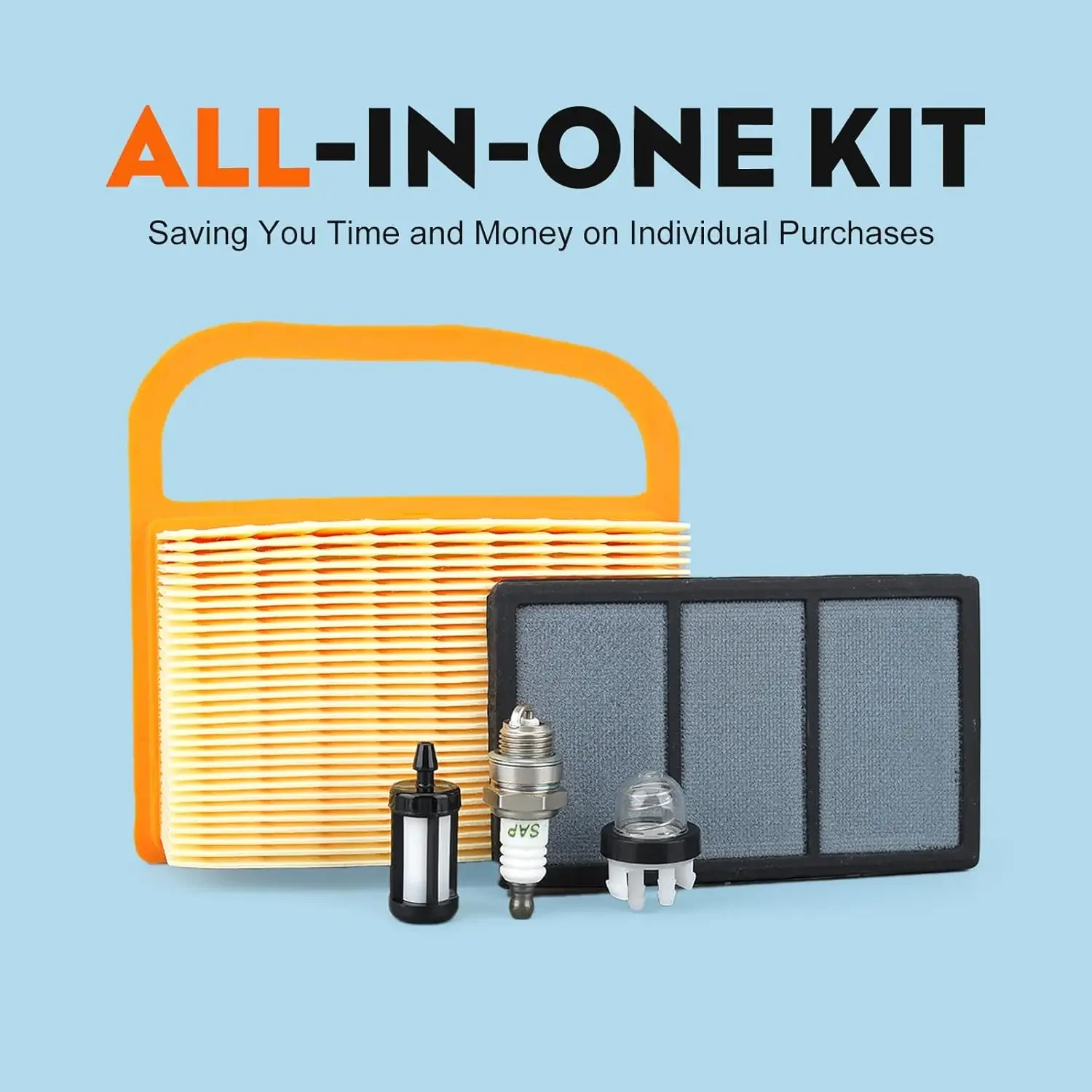 Air Filter for STHIL TS420 TS500I TS410 TS410Z TS420Z Concrete Cut Off Saw 4238 140 4401 with Primer Bulb Fuel Tune Up Kit
