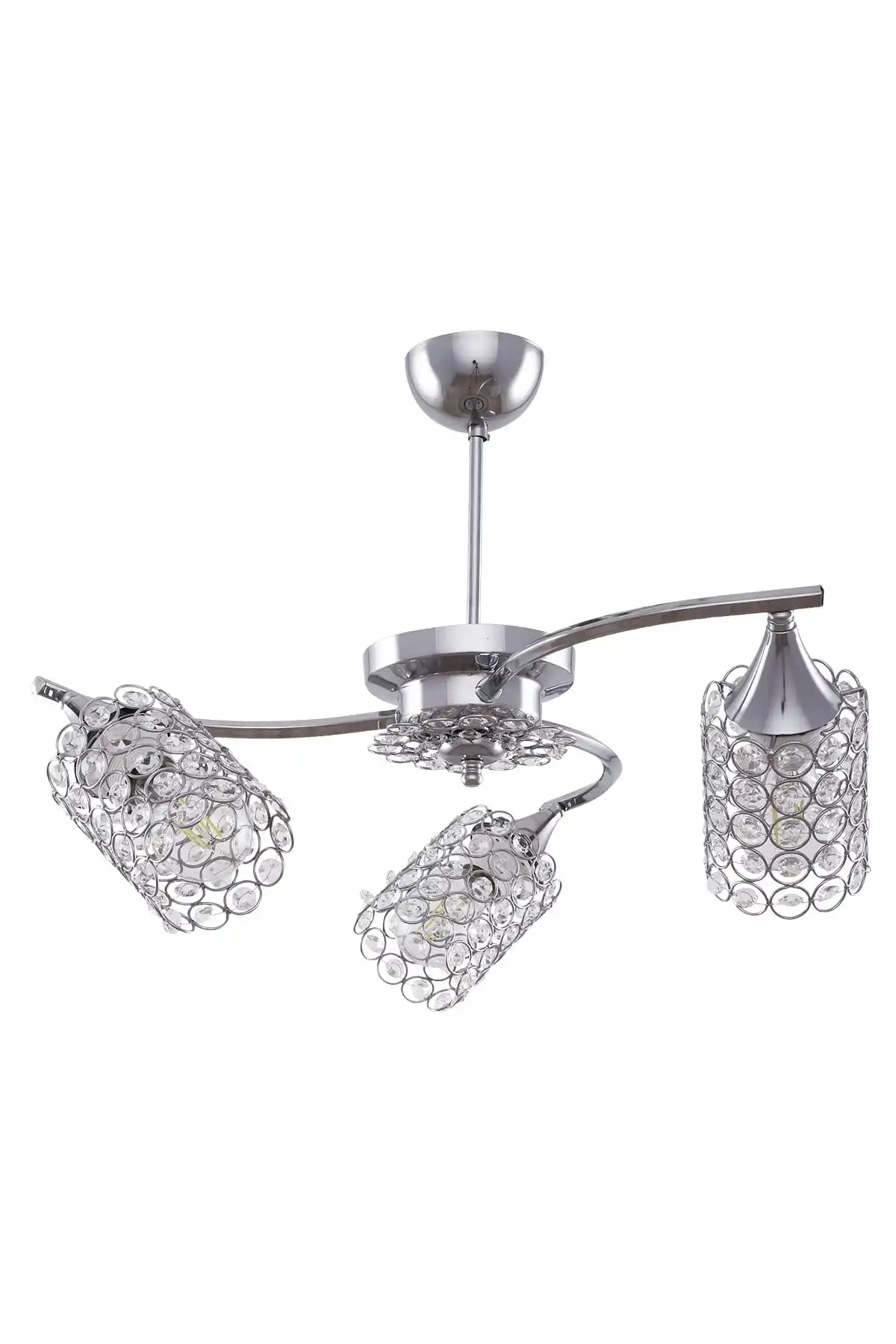 DOLBOVI Deha 3-piece chrome chandelier