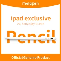 Lápiz Metapen A8 para Apple iPad 2018-2025, (Carga 2 Veces Más Rápida), Sensibilidad a la Inclinación, Precisión de Píxeles, Lápiz Óptico para iPad 11/10/9/8