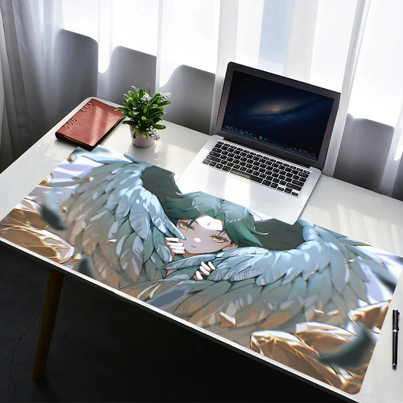 

Mouse Pad Laptop Non Slip Extended Desktop Mouse Mat G-genshin Impact Xiao PC Anime HD Keyboard Pad Gaming Accessories Mousepad