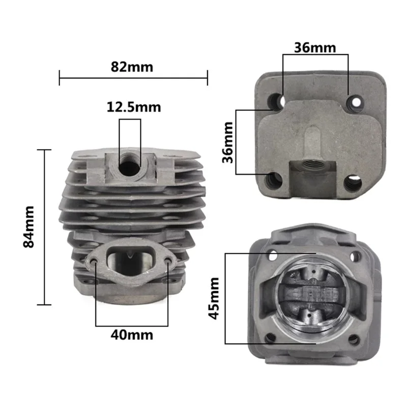 

Цилиндр в сборе для двухтактных бензиновых газонокосилок 40-5, 44-5, запчасти для триммеров и газонокосилок